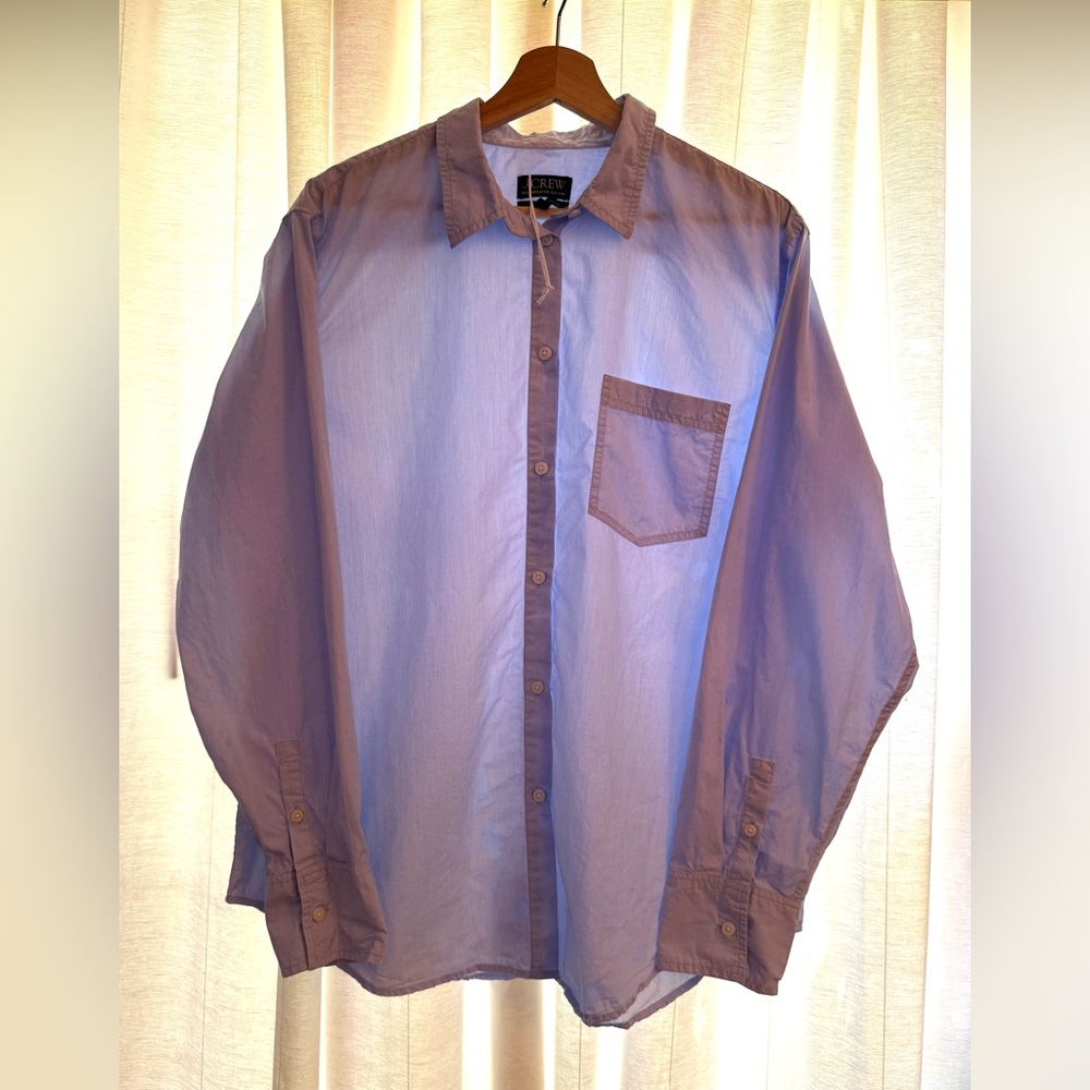 J.Crew Light Blue Regenerative Cotton Shirt Sz 16T